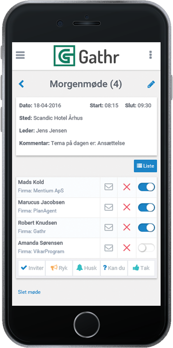 Gathr event app